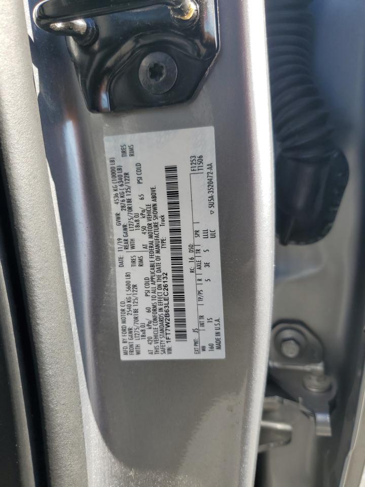 2020 Ford F250 Super Duty VIN: 1FT7W2B63LEC26132 Lot: 90288275
