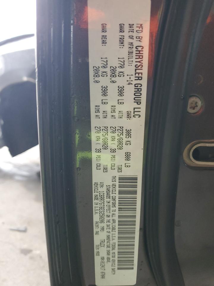 2014 Ram 1500 Slt VIN: 1C6RR7GT6ES250206 Lot: 90081975