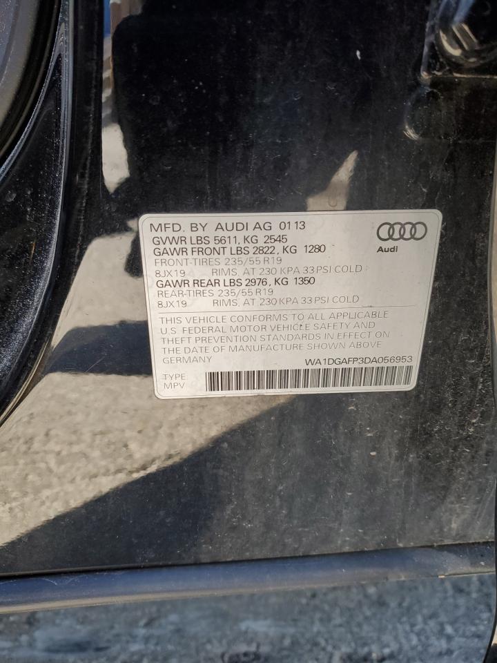 2013 Audi Q5 Premium Plus VIN: WA1DGAFP3DA056953 Lot: 85908785