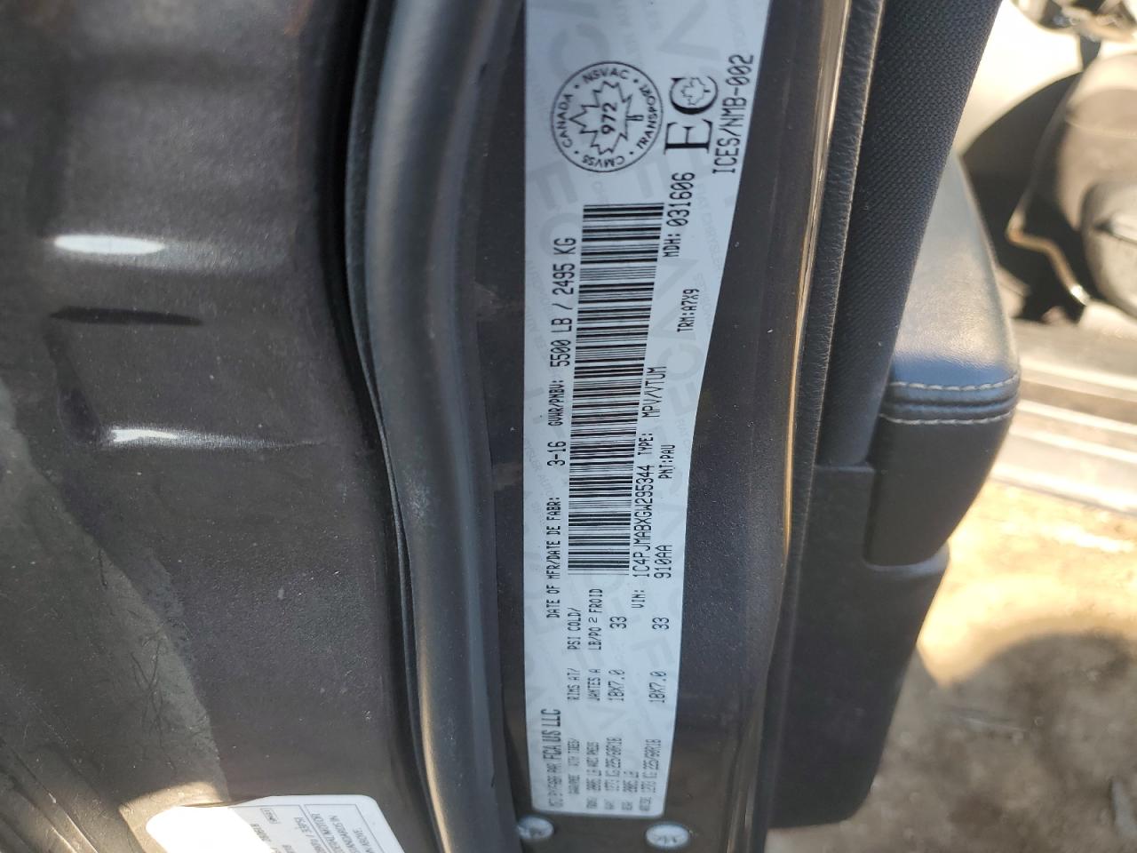 2016 Jeep Cherokee Sport VIN: 1C4PJMABXGW295344 Lot: 85715695