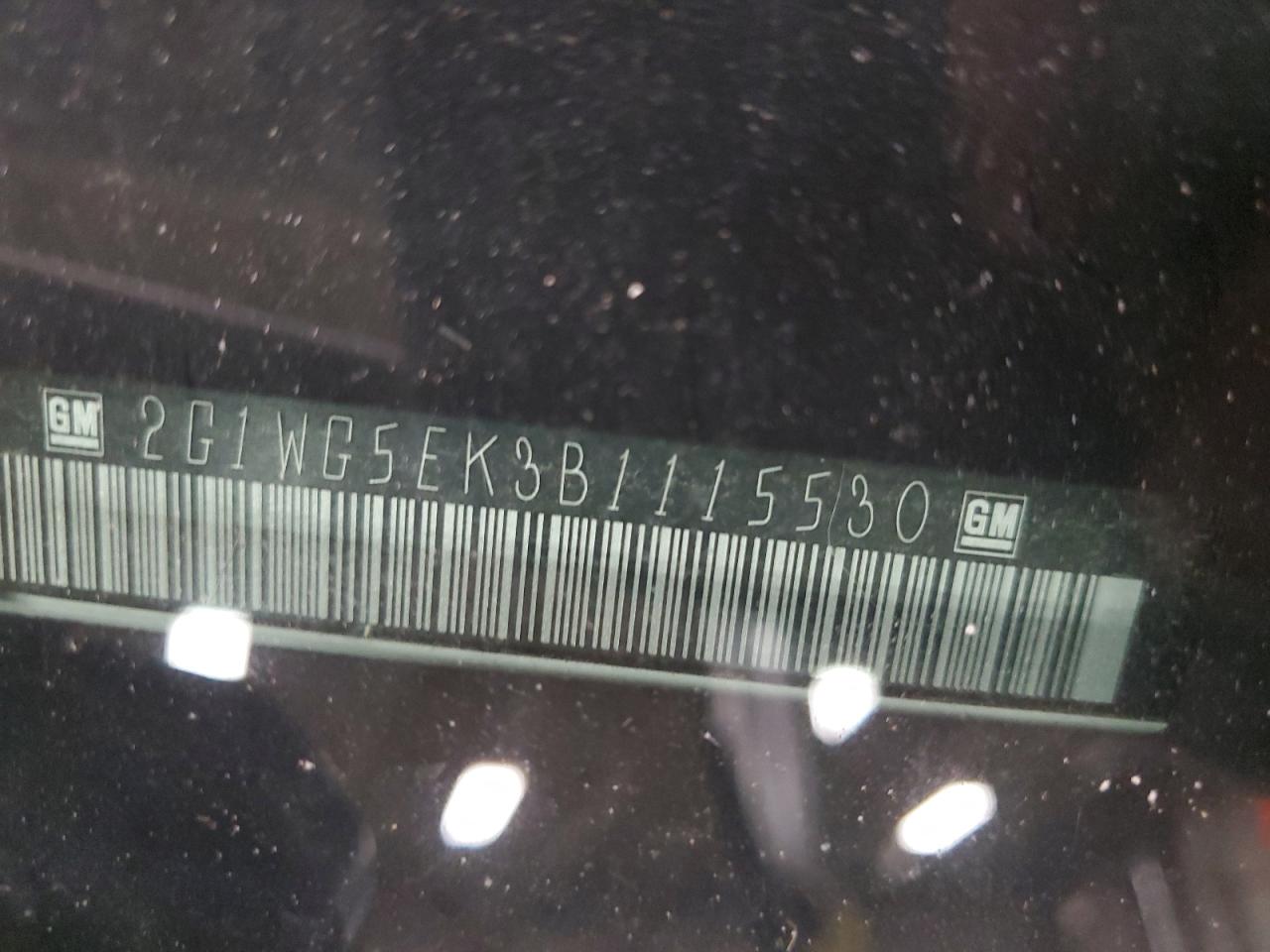 2011 Chevrolet Impala Lt VIN: 2G1WG5EK3B1115530 Lot: 85319045