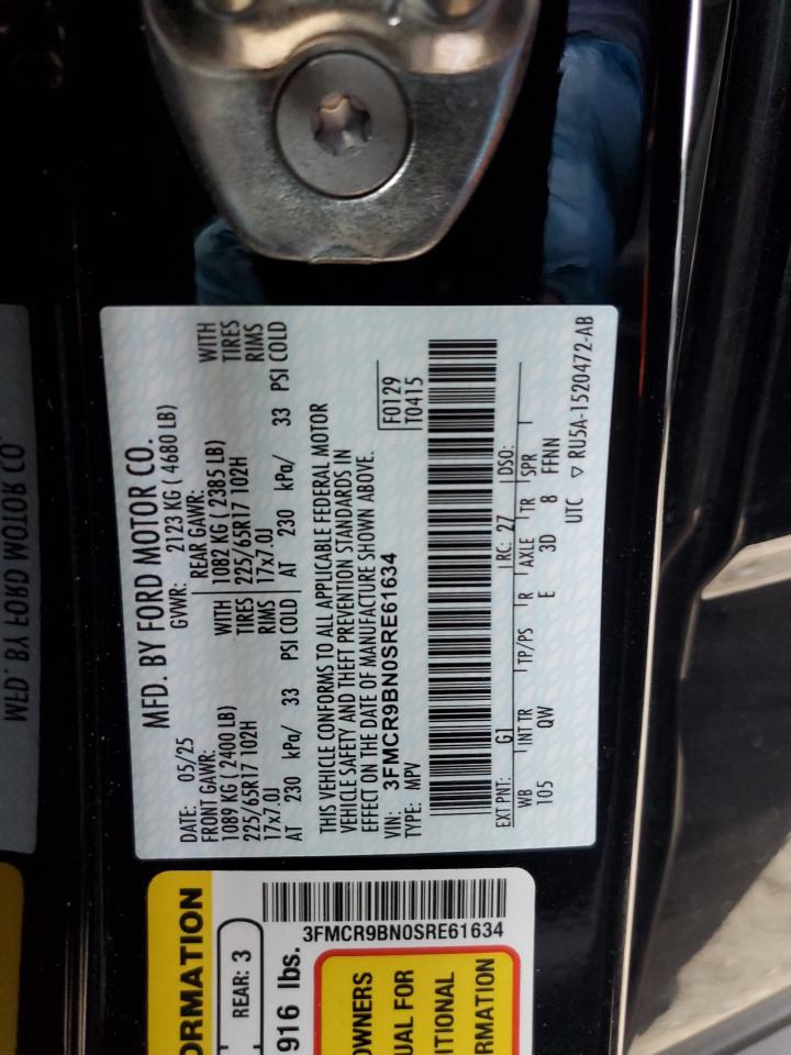 2025 Ford Bronco Sport Big Bend VIN: 3FMCR9BN0SRE61634 Lot: 82262805