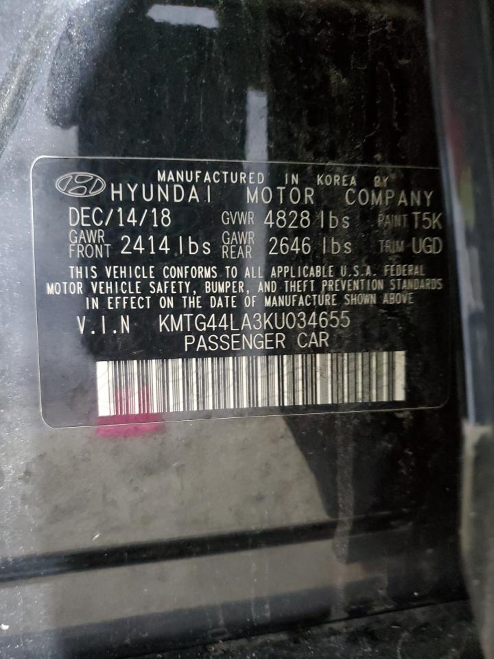 2019 Genesis G70 Prestige VIN: KMTG44LA3KU034655 Lot: 90794385