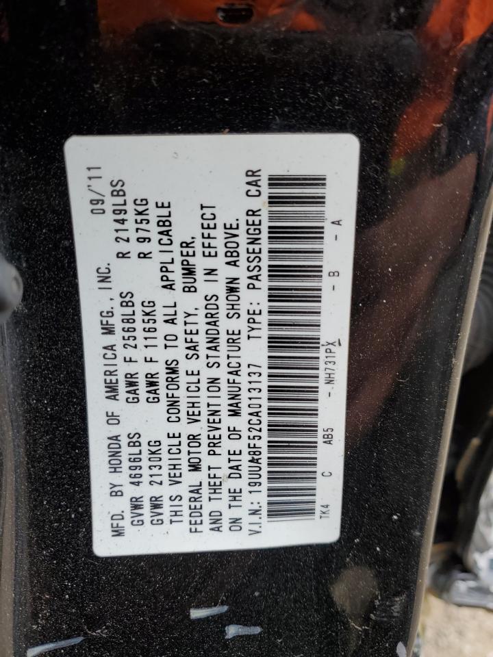 2012 Acura Tl VIN: 19UUA8F52CA013137 Lot: 89831595