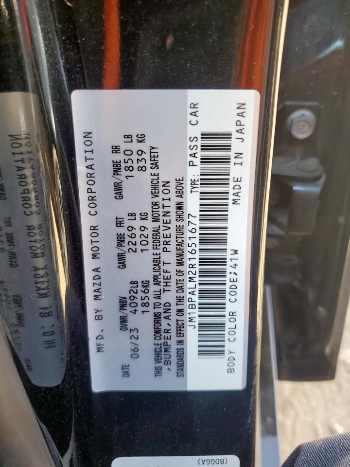 2024 Mazda 3 Preferred VIN: JM1BPALM2R1651677 Lot: 84940785