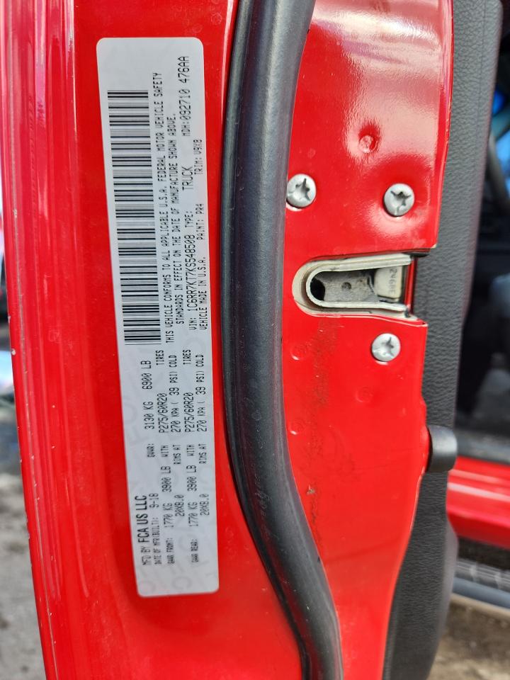 2019 Ram 1500 Classic Tradesman VIN: 1C6RR7KT7KS548508 Lot: 86810045