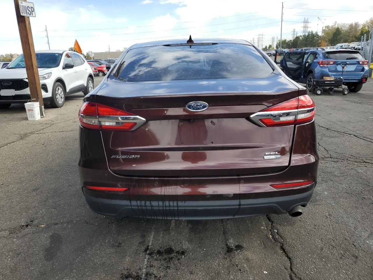 2019 Ford Fusion Sel VIN: 3FA6P0CD3KR257215 Lot: 89706375