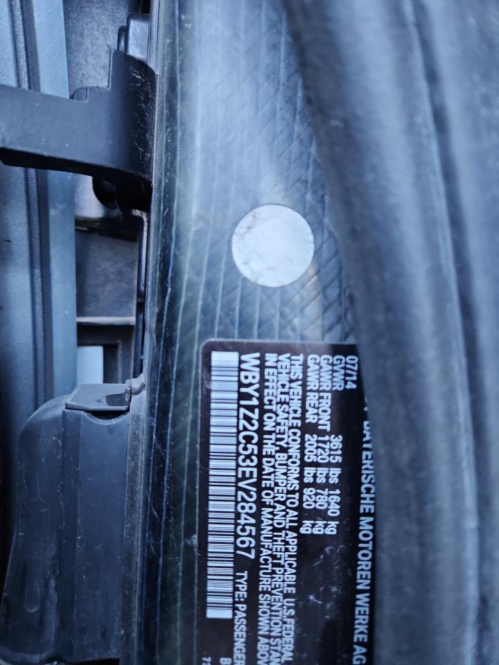 2014 BMW I3 Bev VIN: WBY1Z2C53EV284567 Lot: 89736215