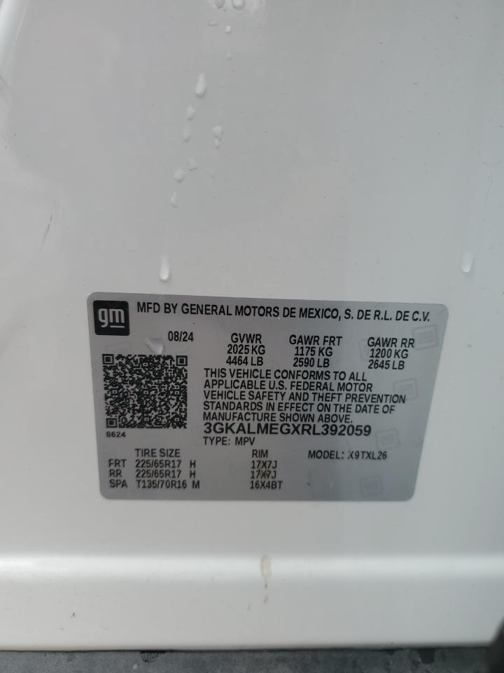 2024 GMC Terrain Sle VIN: 3GKALMEGXRL392059 Lot: 87294175