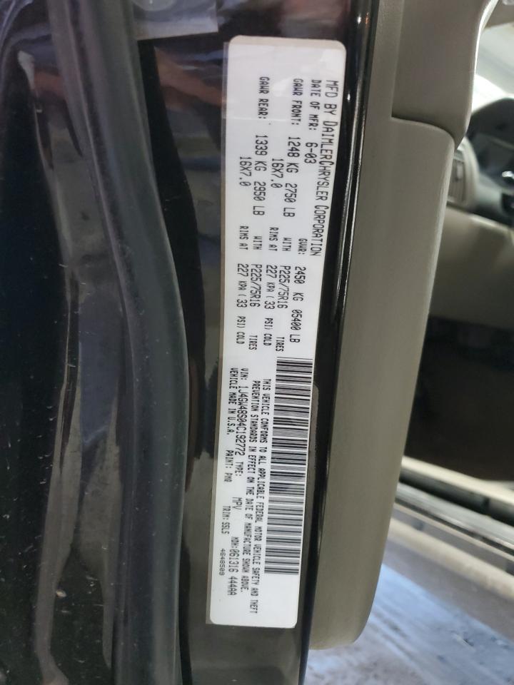 2004 Jeep Grand Cherokee Laredo VIN: 1J4GW48S04C192772 Lot: 84385185