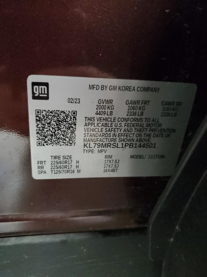 2023 Chevrolet Trailblazer Lt VIN: KL79MRSL1PB144501 Lot: 82695775