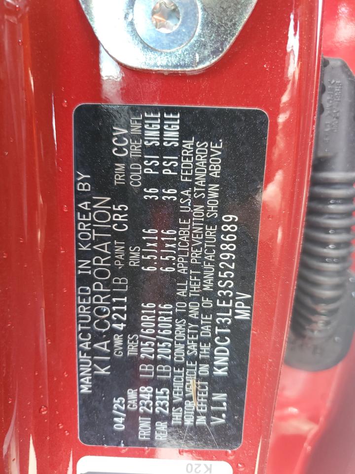 2025 Kia Niro Sx VIN: KNDCT3LE3S5298689 Lot: 85385995