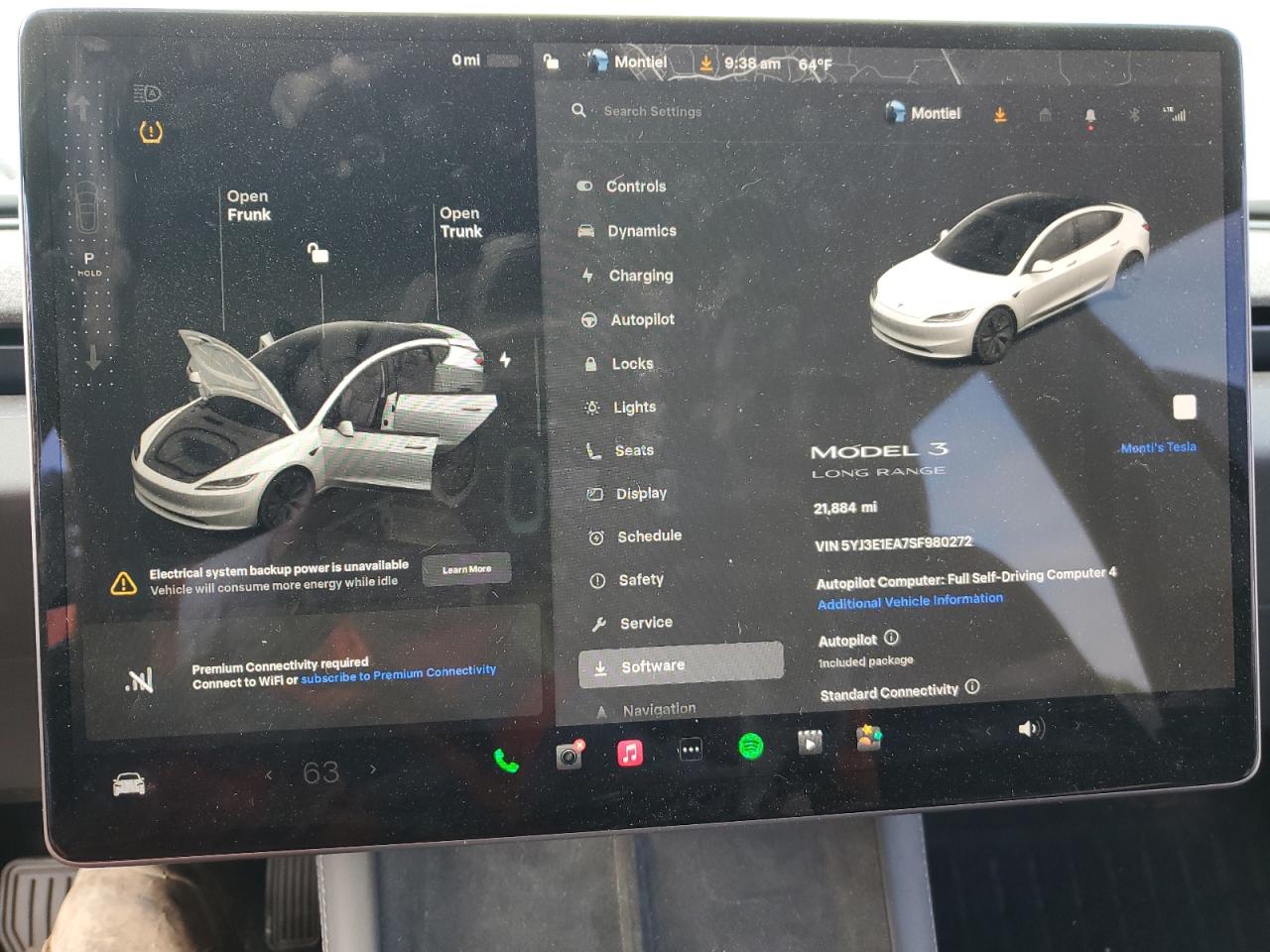 2025 Tesla Model 3 VIN: 5YJ3E1EA7SF980272 Lot: 85148845