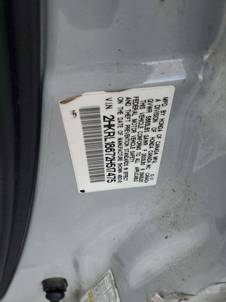 2002 Honda Odyssey Ex VIN: 2HKRL18672H517475 Lot: 89727905