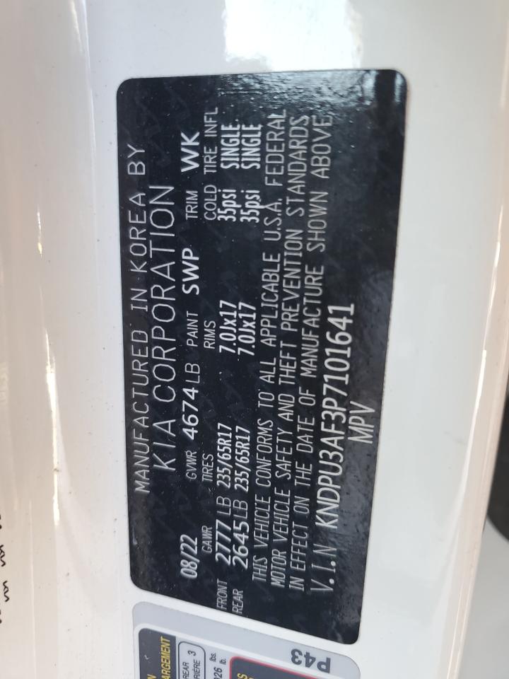 2023 Kia Sportage Lx VIN: KNDPU3AF3P7101641 Lot: 85889935