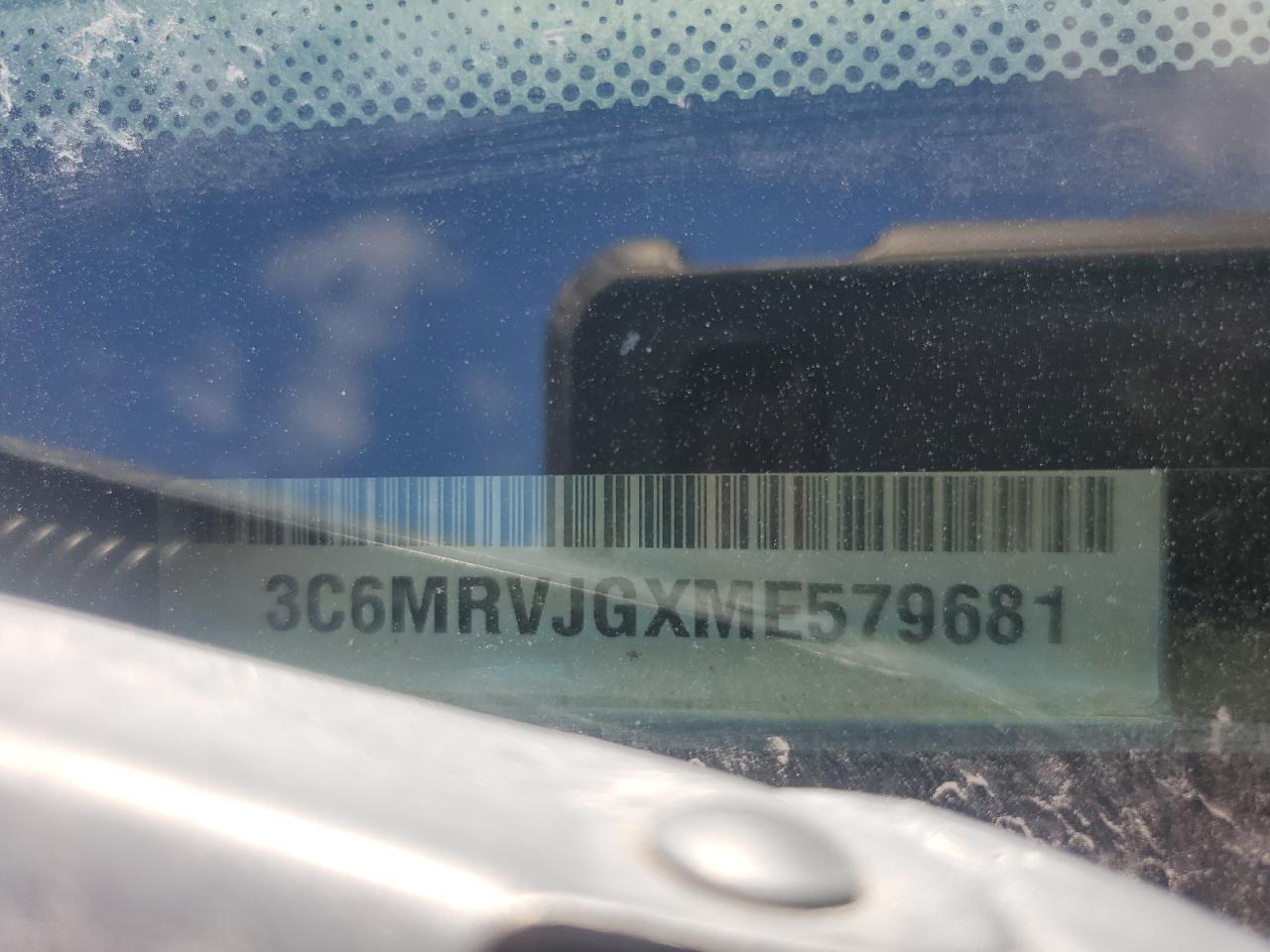 2021 Ram Promaster 3500 3500 High VIN: 3C6MRVJGXME579681 Lot: 84541365