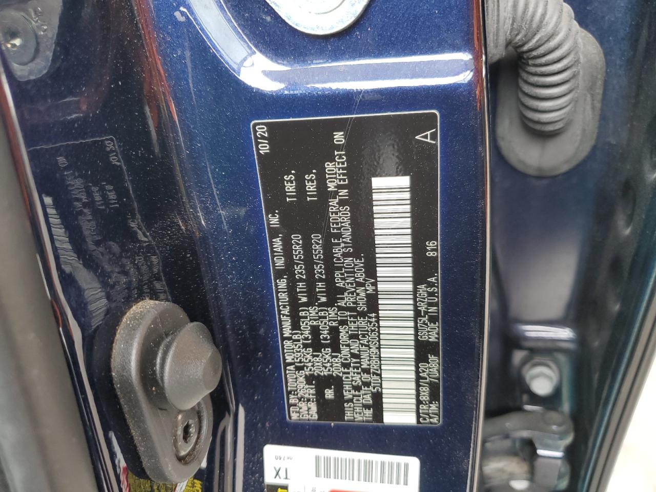 2021 Toyota Highlander Platinum VIN: 5TDFZRBH9MS063544 Lot: 84775915