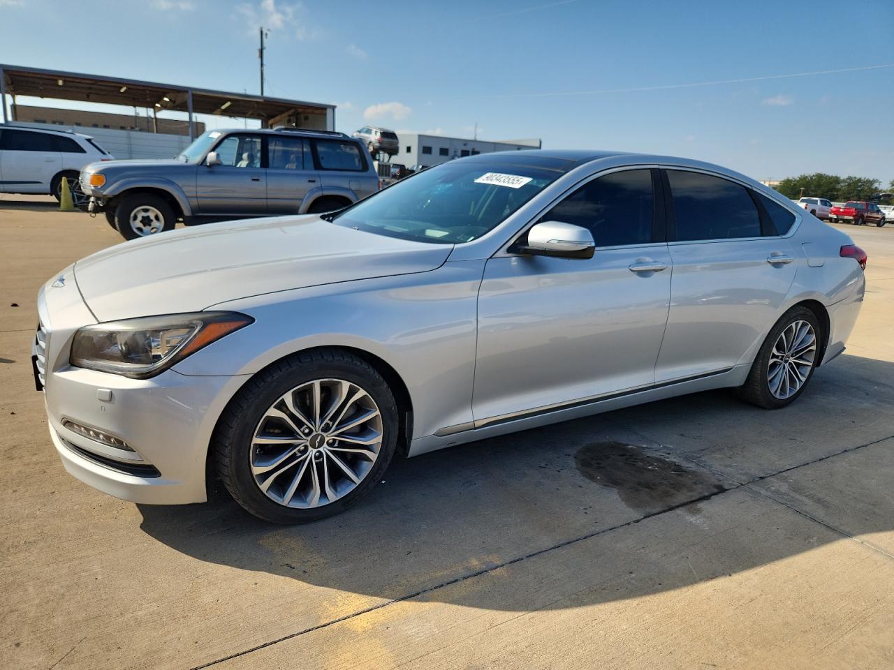 2017 Genesis G80 Base silver null gas KMHGN4JE7HU180093 photo #1