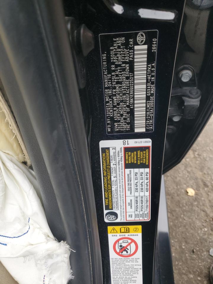 2016 Toyota Avalon Xle VIN: 4T1BK1EB6GU225217 Lot: 82513575