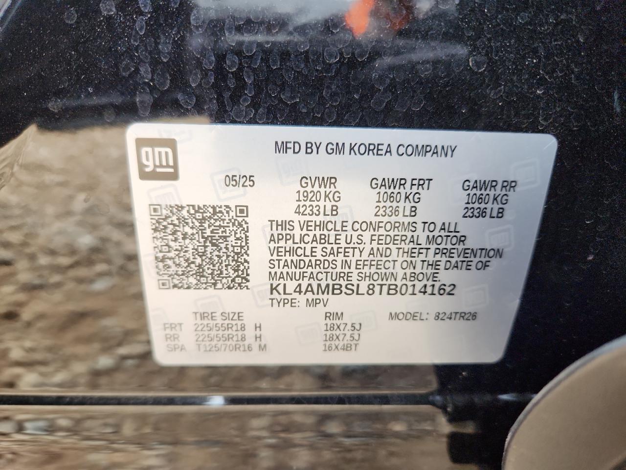 2026 Buick Encore Gx Preferred VIN: KL4AMBSL8TB014162 Lot: 85356725