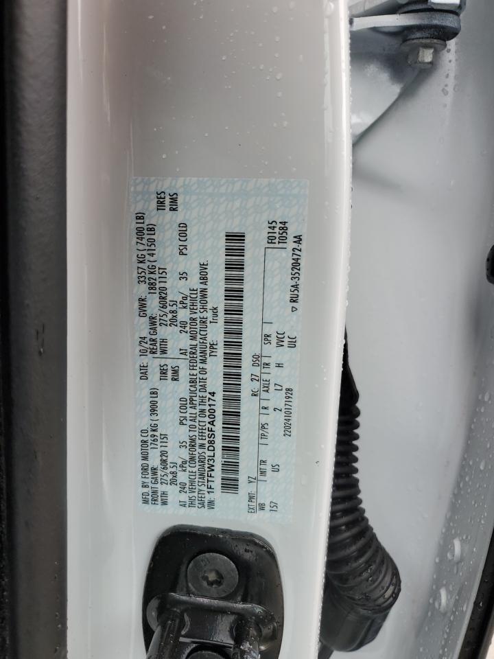 2025 Ford F150 Xlt VIN: 1FTFW3LD8SFA00174 Lot: 90524325