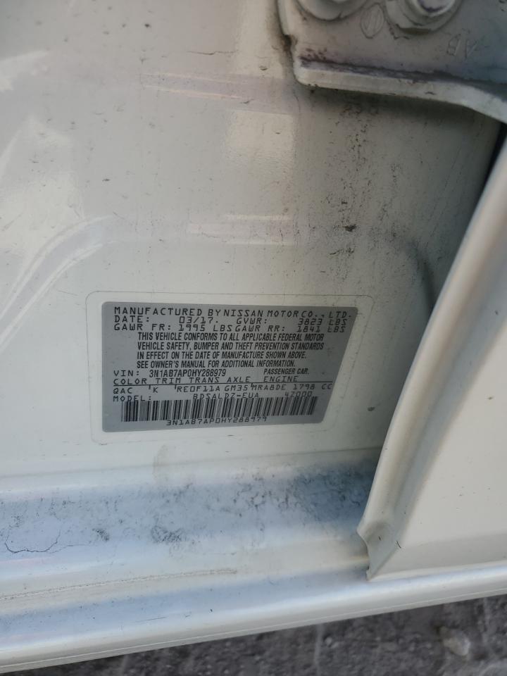 2017 Nissan Sentra S VIN: 3N1AB7AP0HY288979 Lot: 84585145