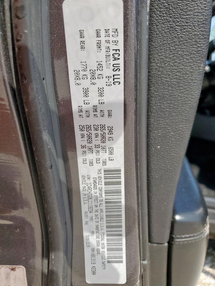 2020 Dodge Durango Gt VIN: 1C4RDHDG9LC119234 Lot: 81205415