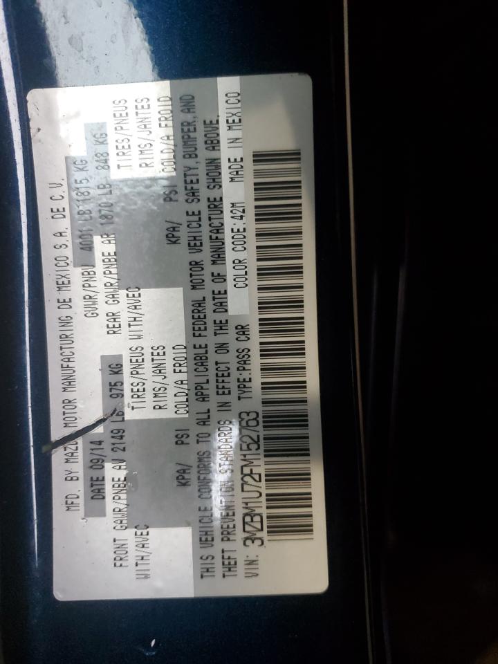 2015 Mazda 3 Sport VIN: 3MZBM1U72FM152763 Lot: 85751625