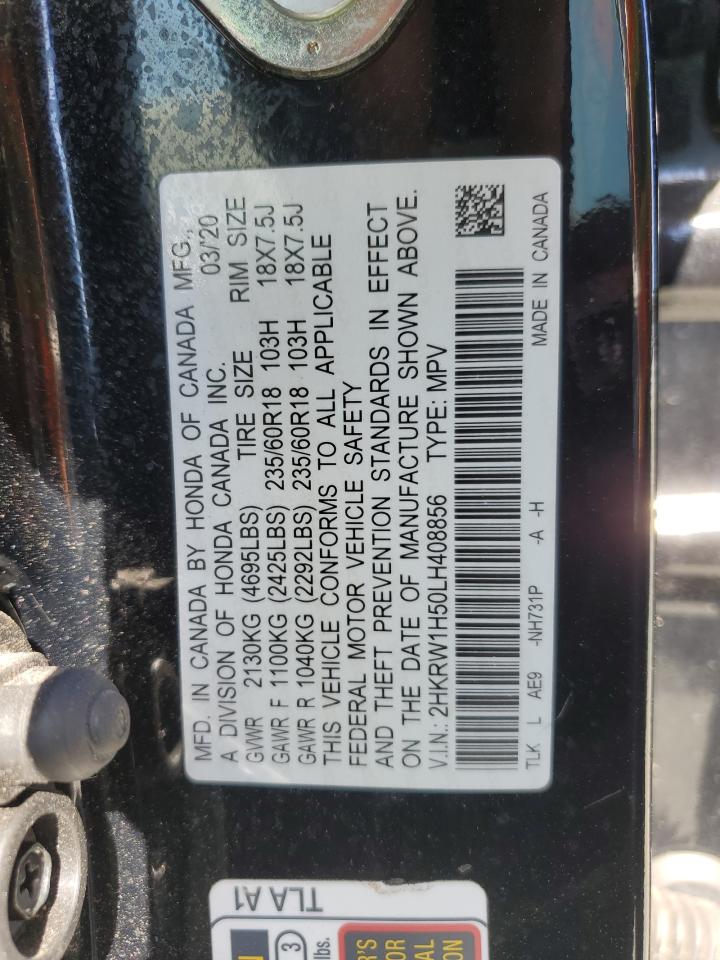 2020 Honda Cr-V Ex VIN: 2HKRW1H50LH408856 Lot: 87369925