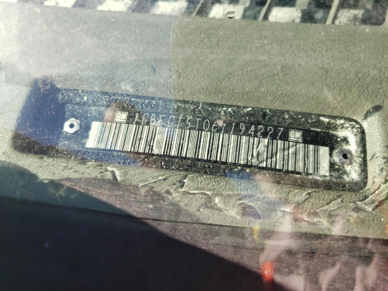 2006 Chevrolet Express G1500 VIN: 1GBFG15T061194227 Lot: 85080825