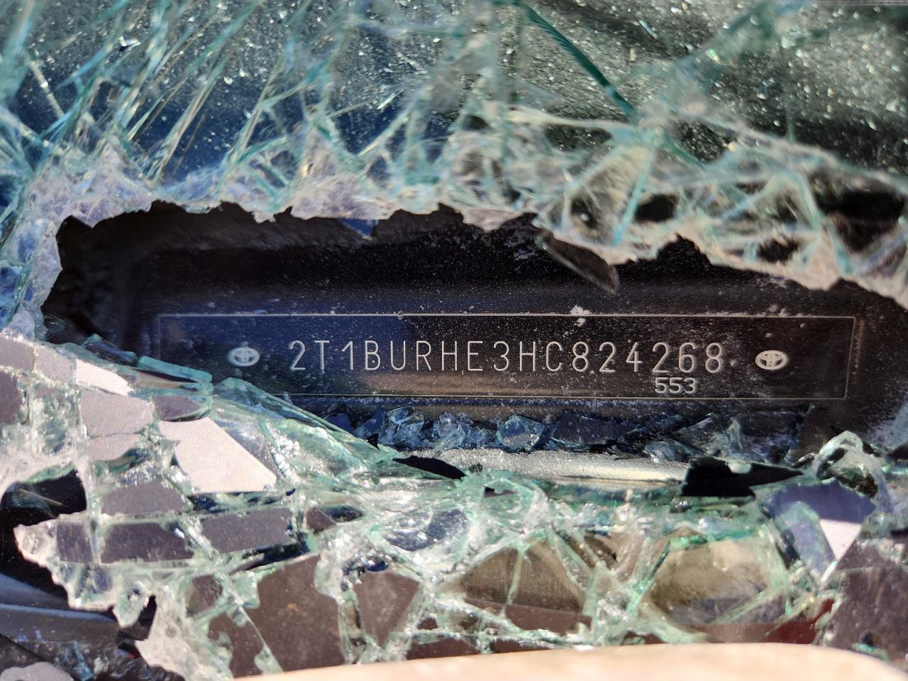 2017 Toyota Corolla L VIN: 2T1BURHE3HC824268 Lot: 81972465