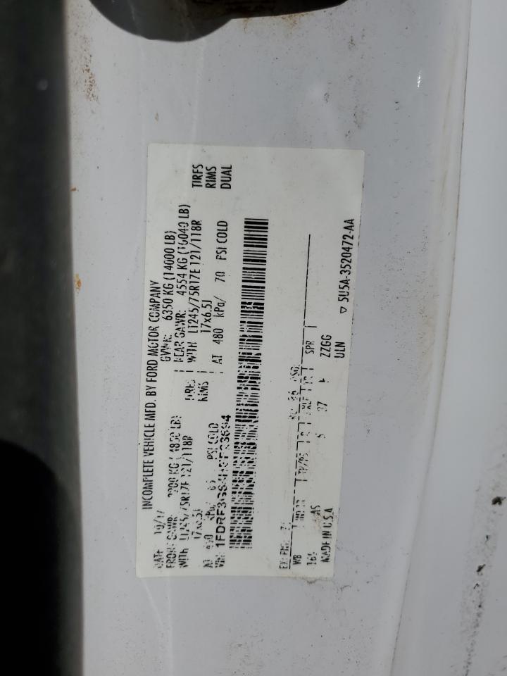 2017 Ford F350 Super Duty VIN: 1FDRF3G64HEF23694 Lot: 86514495