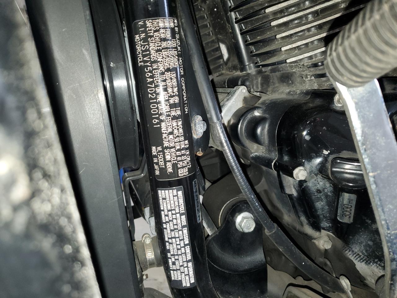 2013 Suzuki Vl1500 VIN: JS1VY56A7D2100161 Lot: 85681105