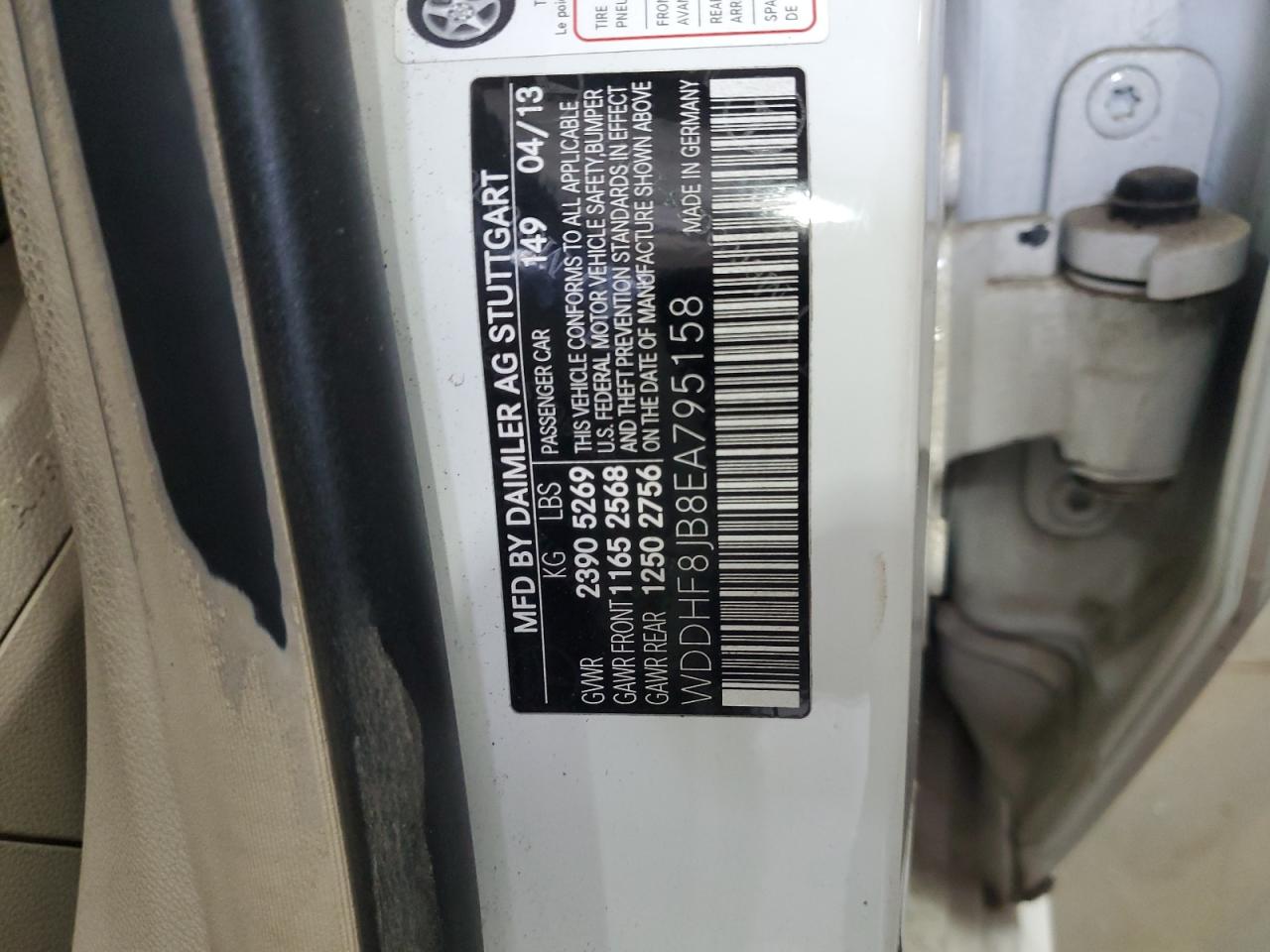 2014 Mercedes-Benz E 350 4Matic VIN: WDDHF8JB8EA795158 Lot: 86140605