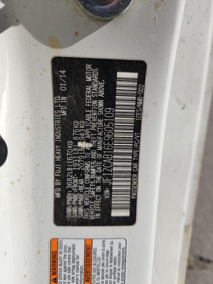 2014 Subaru Brz 2.0 Premium VIN: JF1ZCAB16E9605109 Lot: 85088915