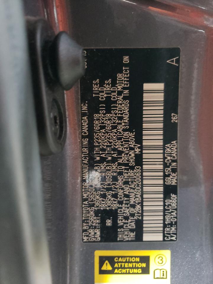 2013 Lexus Rx 350 Base VIN: 2T2BK1BA6DC200693 Lot: 86162025