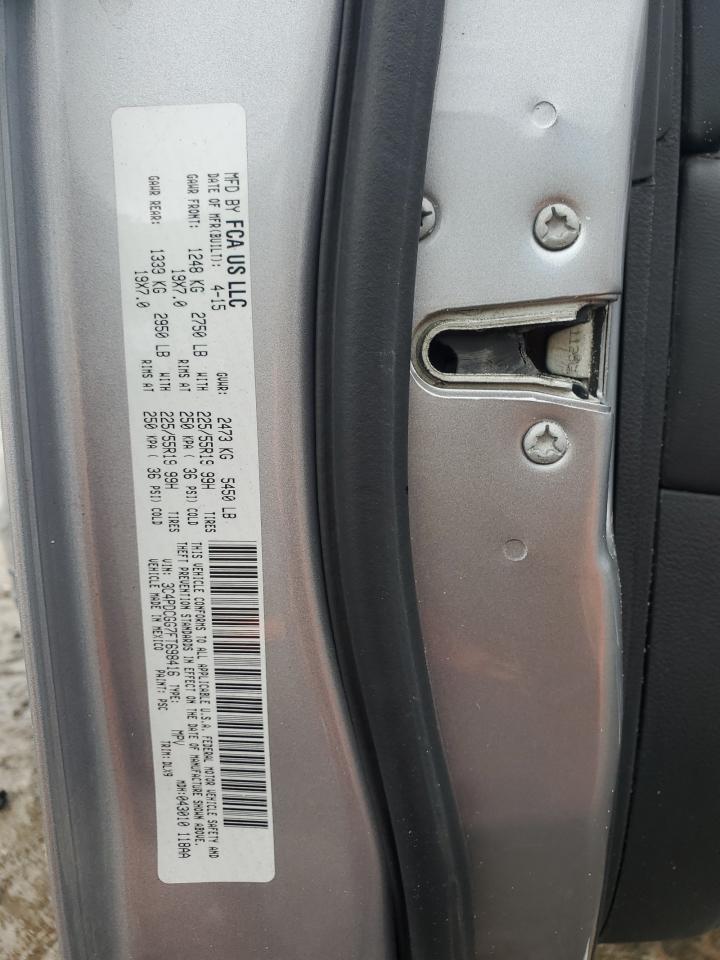 2015 Dodge Journey Cr VIN: 3C4PDCGG7FT698416 Lot: 82298015