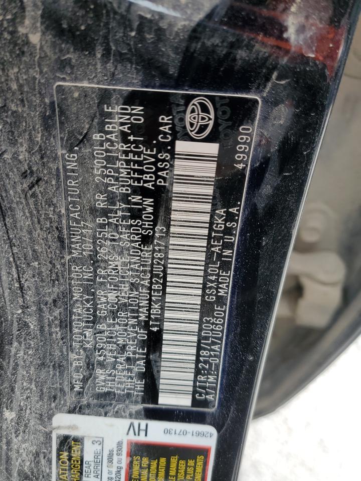 2018 Toyota Avalon Xle VIN: 4T1BK1EB2JU281713 Lot: 90513475