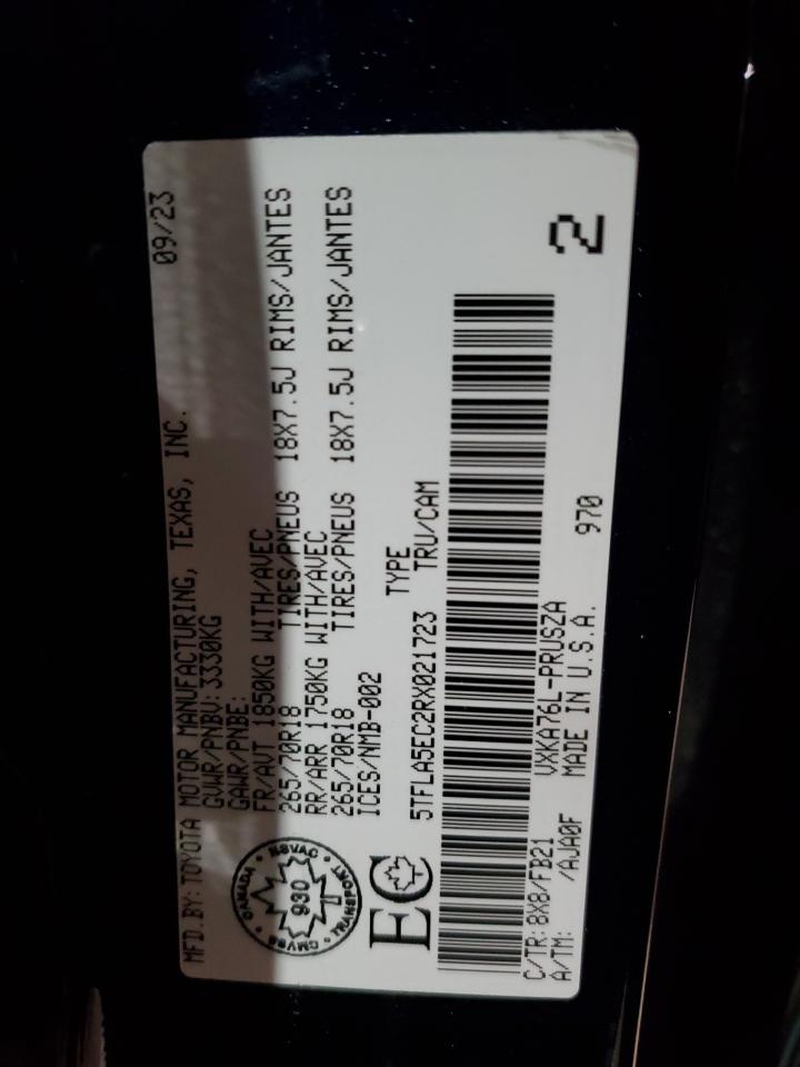 2024 Toyota Tundra Crewmax Sr5 VIN: 5TFLA5EC2RX021723 Lot: 86057305