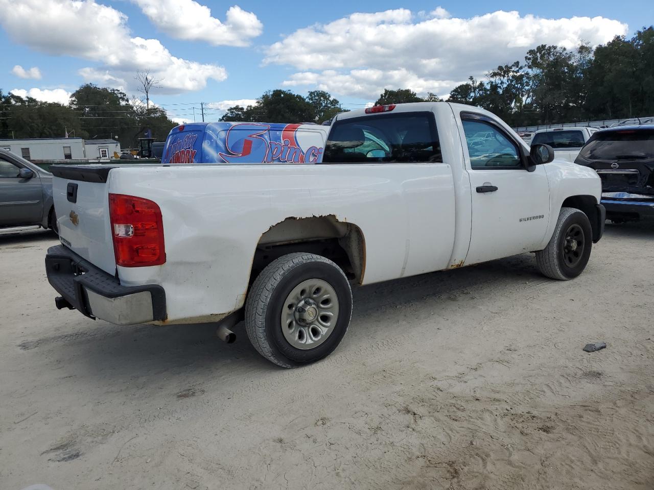 2013 Chevrolet Silverado C1500 white pickup gas 1GCNCPEX1DZ376039 photo #4
