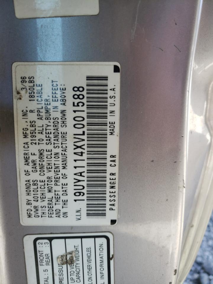 1997 Acura 2.2Cl VIN: 19UYA114XVL001588 Lot: 86186785