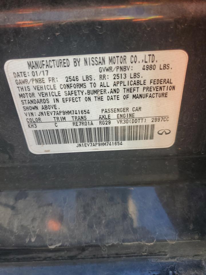 2017 Infiniti Q50 Premium VIN: JN1EV7AP9HM741654 Lot: 82199555