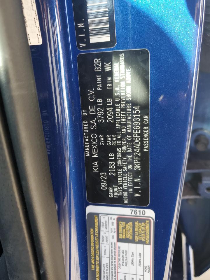 2023 Kia Forte Lx VIN: 3KPF24AD6PE693154 Lot: 86157605