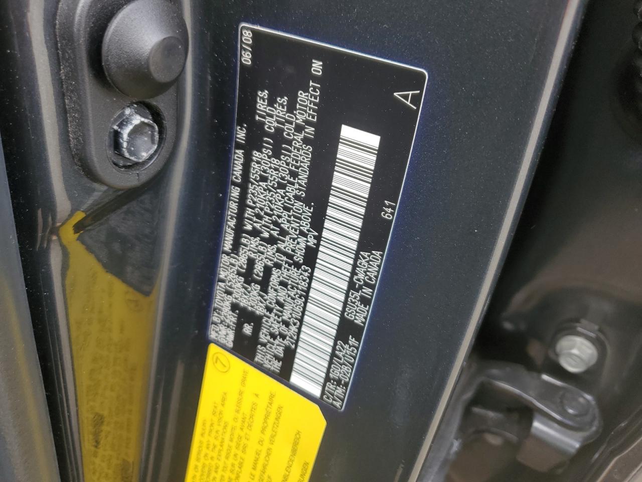 2009 Lexus Rx 350 VIN: 2T2HK31U69C118343 Lot: 84864575