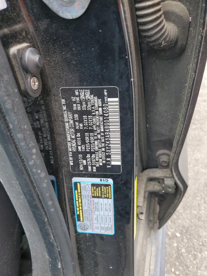 2011 Hyundai Santa Fe Limited VIN: 5XYZK3AB4BG014080 Lot: 84995135