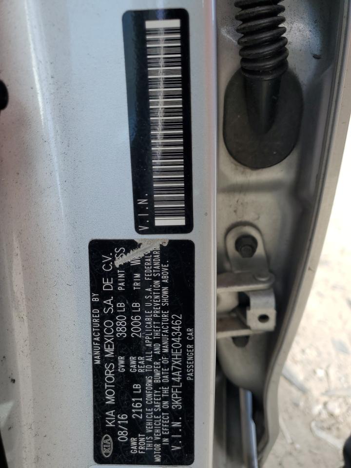 2017 Kia Forte Lx VIN: 3KPFL4A7XHE043462 Lot: 85153235