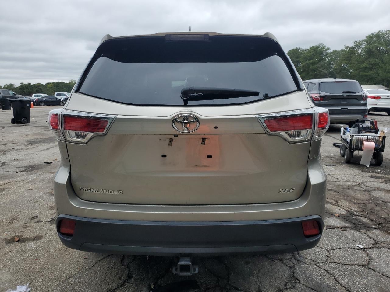 2015 Toyota Highlander Xle VIN: 5TDKKRFH9FS078450 Lot: 85118685