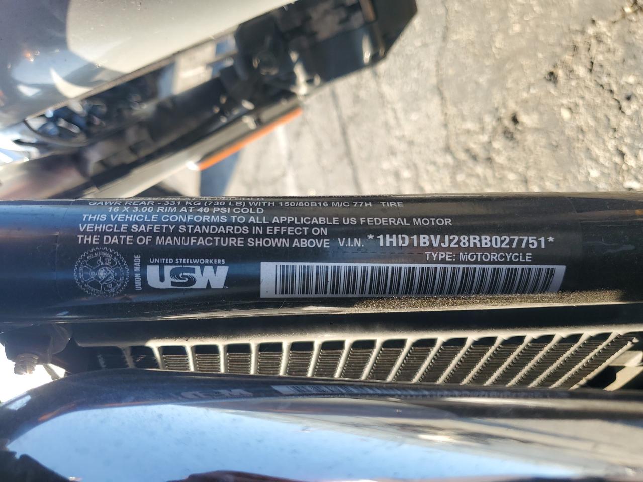 2024 Harley-Davidson Fxst VIN: 1HD1BVJ28RB027751 Lot: 90572835