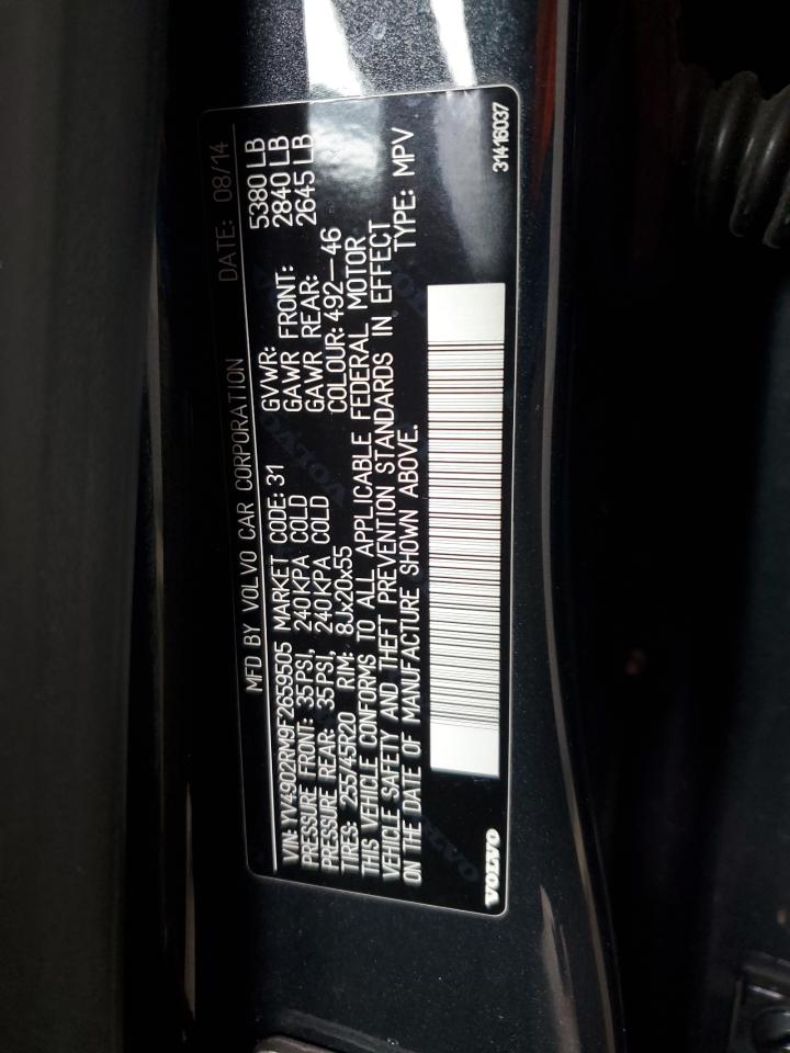 2015 Volvo Xc60 T6 Platinum VIN: YV4902RM9F2659505 Lot: 86471635