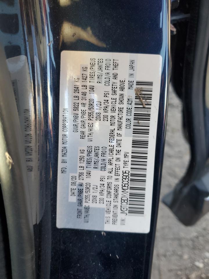 2021 Mazda Cx-9 Grand Touring VIN: JM3TCBDYXM0503905 Lot: 87410985